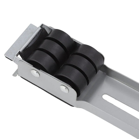 Detail of Heavy Duty Appliance Rollers With 24 Wheels featuring iron build and rubber rollers for easy movement of heavy furniture.