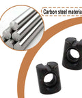 Heavy Duty M6 Barrel Nuts Hardware Kit with 10 by 11mm Dowels, carbon steel material, black finish, visible components.