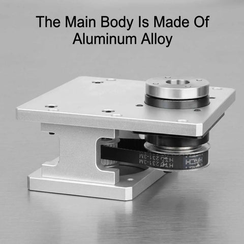 Heavy Duty Aluminum Hollow Rotary Actuator Delivering Knockout Precision Cam Indexing For Shop Cutting Tables, showcasing aluminum alloy main body and belt.