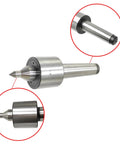 Medium Duty MT4 Live Center Long Nose 60 Degree Point With 0.000197 Inch Precision 4MT Morse Taper Lathe Tailstock Tool Triple Bearing CNC Lathe Accessory