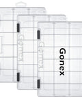 3600 Tackle Trays Three Pack Transparent Fishing Tackle Boxes Organizer With Adjustable Dividers For Lures Hooks Beads Lines