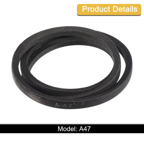 Half Inch Wrapped V Belt For Industrial Machinery And Gear 50 Inch Outside Circumference A Profile Rubber Drive Belt