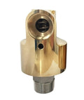 Brass Rotary Joint Swivel Union 1 Inch Left Thread Durable Universal Connector For Water Oil And Air Piping In Machinery Hydraulics And Construction Equipment Built For Rugged Industrial Grade Performance In Harsh Conditions, brass fitting front view