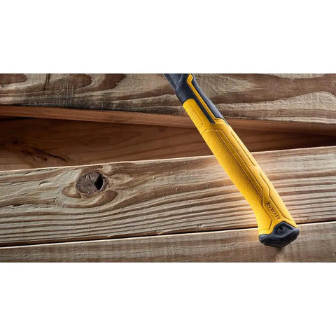 Beast 14 Oz MIG Weld Hammer With Checkered Face ToughSeries Steel Nailing Hammer for Metal Fabrication resting on wood