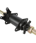 Close-up of 28 Inch Rear Axle Kit For Go Kart ATV Quad 110cc 125cc 150cc With 3 Stud Hub 710mm Length Fits 3 Bolt Wheels