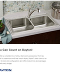 Dual bowl stainless steel kitchen sink on countertop with faucet and pot nearby