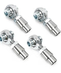 Rock Solid 2 Pairs 3/4 Inch 16 Thread Heim Joint Rod End Kit Featuring Tough 750 Chromoly Joints shown from multiple angles.