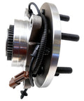 Front Side View of Front Wheel Bearing Hub Assembly 515177 6 Lug 4WD Fits 2018 2019 2020 Ford F150 Front Left Or Right Replacement Two Pack Bolt On ABS Compatible Premium Easy Install Ready To Roll