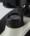 Trinocular Biological Microscope For Middle And High School Students With Photo Capture Capability, close-up of lens base