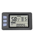 Electric Bicycle LCD Dashboard Panel For Scooters 24V 36V 48V 60V 5 Pin Connector with speedometer and battery indicator