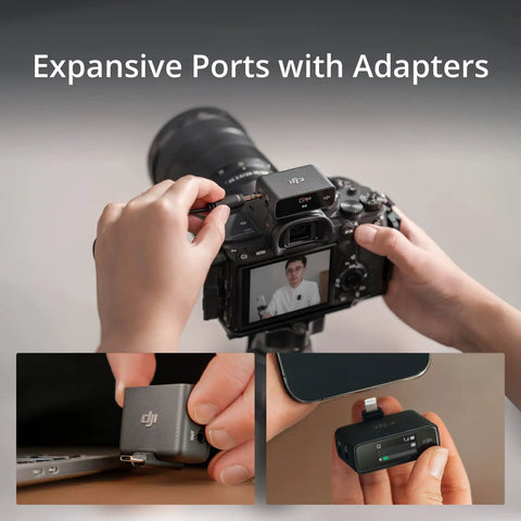 Wireless Lavalier Microphone System With One Transmitter And One Receiver For PC iPhone Android Cameras And Live Streaming