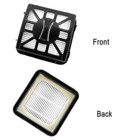 Front and back view of filter from Robot Vacuum Accessories Kit With 1 Main Brush 3 Filters 6 Side Brushes 1 Pre Filter For Your Shark IQ.