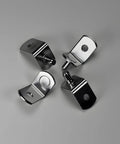 No Nonsense Heavy Duty 5Mm Shelf Pegs Seventy Pack Solid Metal L Shape Shelf Support Pins For Kitchen Cabinets Bookcases Closets And Custom Wood Shelving Built Damn Tough, four L-shaped metal shelf pegs.