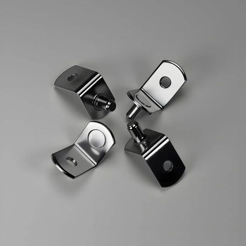 No Nonsense Heavy Duty 5Mm Shelf Pegs Seventy Pack Solid Metal L Shape Shelf Support Pins For Kitchen Cabinets Bookcases Closets And Custom Wood Shelving Built Damn Tough, four L-shaped metal shelf pegs.