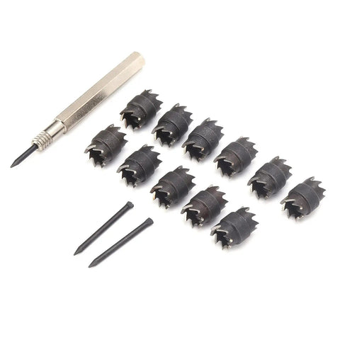 13Piece Spot Weld Cutter Set 3/8 Inch Double Sided Weld Removal Kit For Stainless Steel Iron Aluminum And Thin Metal Sheets