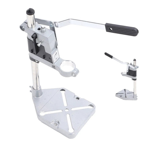 Baxyadex Universal Bench Drill Press Stand With Sturdy Aluminum Alloy Body, featuring a robust cast iron base and 25mm stainless steel column.