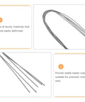 Stainless Steel Extension Spring Set Five Pack 3mm Diameter High Tension Fatigue Resistant For Light Duty Machinery Linkage With Position Feedback And Stable Tension DIY Friendly For Repairs And Automated Equipment, 5 steel springs