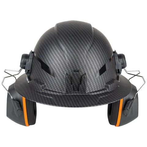 Ear Muffs With Full Brim Hard Hat Attachment For Construction And Manufacturing Pros On The Jobsite, 26 Decibels NRR Noise Reduction