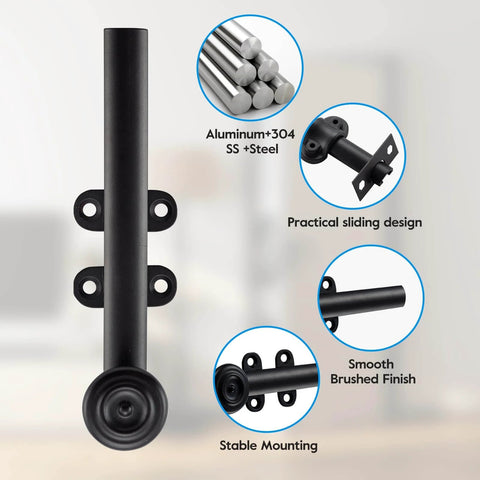 Oil Rubbed Bronze 6 Inch Dutch Door Bolt And Latch for interior doors with smooth sliding bolt and wear-resistant finish displayed in parts and assembled view