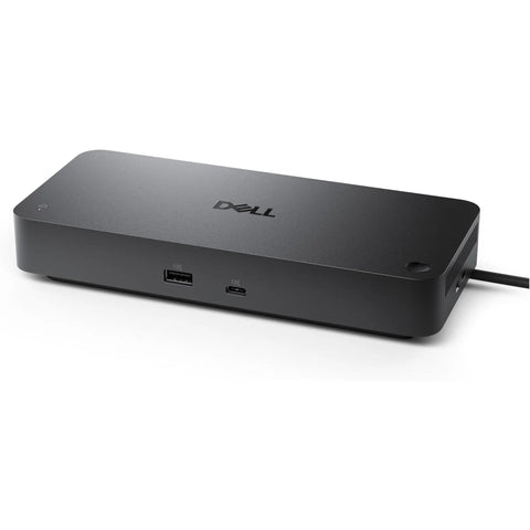 Next Level Thunderbolt 5 Smart Dock Multiport Hub in black with HDMI and USB ports for dual 8K monitor support.