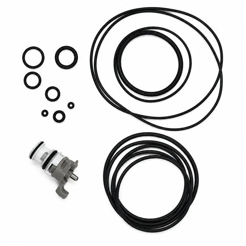 Heavy Duty D51844 Framing Nailer Rebuild Kit Featuring Slick Trigger Valve Assembly With Precision O Rings for D51822 D51430 showing valve and seals layout.
