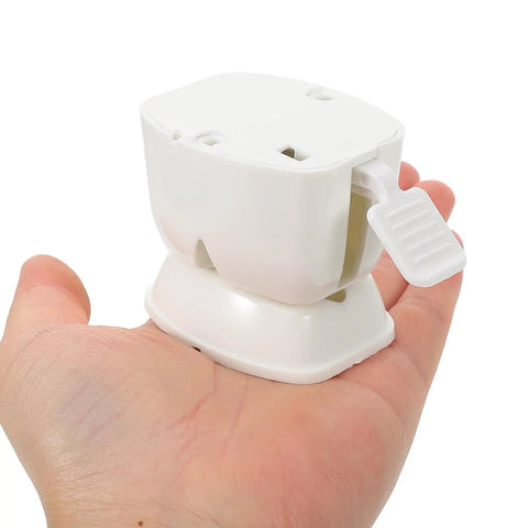 Heavy Duty Rv Door Catch Keeps Enclosed Trailer And Camper Entry Secure With Easy Install Sturdy Locking Mechanism Plastic Holder in hand.