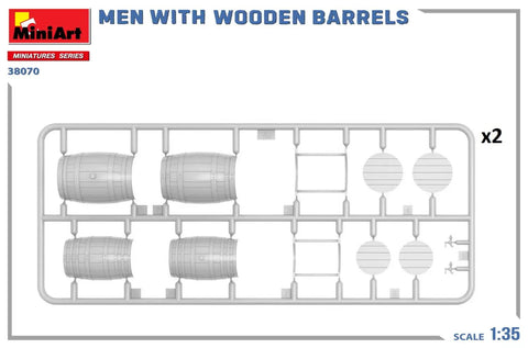 1 To 35 Scale Military Figures Kit Men With Wooden Barrels Dope Diorama Set For Collectors 14 Plus Not A Toy