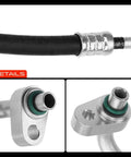 Close-up view of Heavy Duty Ac Discharge Line Hose Assembly For Toyota Tacoma 2005 2015 with connection fittings.