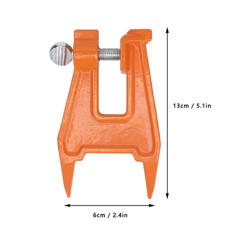 Portable Compact 5.1 Inch Chain Filing Vise With Dual Lock System For Chainsaw Sharpening in Woodworking and Forestry Maintenance