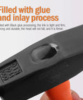 Heavy Duty Cross Peen And Round Face Club Hammer With Soft Grip Handle showing black inlay and KSEIBI branding