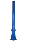 Heavy Duty Workhorse 120X120 Transportable Multi Station Jib Crane featuring smooth 360 rotation, blue steel base post for lifting.