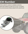 Hardened Built Tough Water Pump Kit With Coolant Thermostat And Gasket For Chevy Gmc Cadillac Escalade Hummer H2 H3 Saab 97X Aw6009 side view
