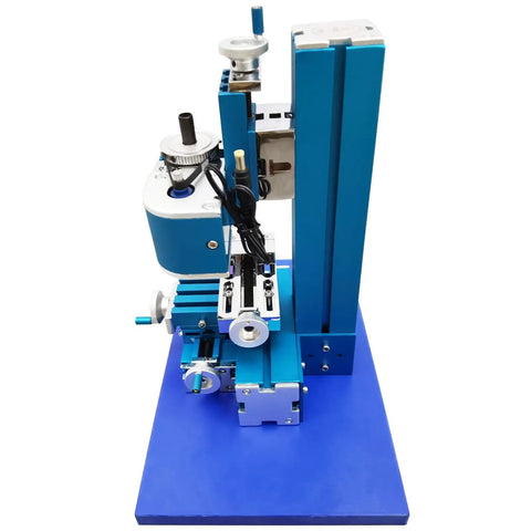 Bad Ass Mini Metal Drilling And Milling Machine Slick Benchtop Teaching Press For Wood And Soft Metals No Sweat Hobby Shop Tool from side view.