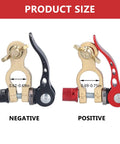 2 Pack Battery Terminal Connectors With Quick Release Clamp For Cars, Trucks And RVs, Positive And Negative Terminals