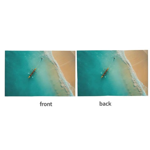Rowing Team Car Flag 12x18 Inch Double Sided Outdoor Window Clip Flag Ocean Sea Landscape For Your Ride Cars Trucks SUVs Decor
