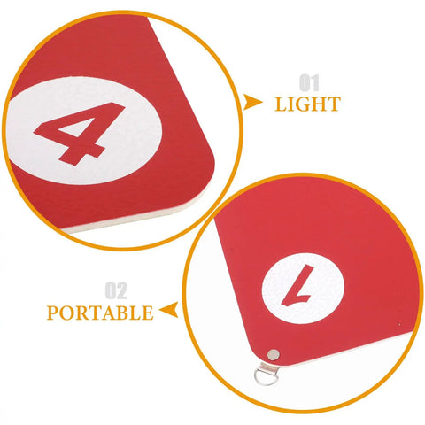 Sturdy Indoor Hanging Fencing Practice Target with Dope Double Sided Rubber Surface, showing light and portable features.