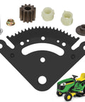 Steering Sector Gear Kit with Pinion Gear and Bushing Direct Replacement for Lawn Tractors D100 D105 D110 D120 D125
