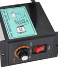 No Sweat AC Motor Speed Controller 220V Single Phase 50Hz 60Hz Electric Regulator showing adjustable rotary switch and control panel.