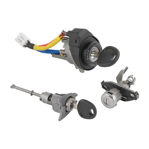 Six Pin Ignition Lock Cylinder Set For Hyundai Sonata 2009-2014 Non Hybrid And 2011-2015 Hybrid Replacement With 81970-3SA00 81250-3SA00 Key Start Barrel