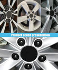 Multiple car wheels with 20 Pack 17mm Lug Nut Covers With Removal Tool For Wheel Bolts Durable Polypropylene Caps Weatherproof