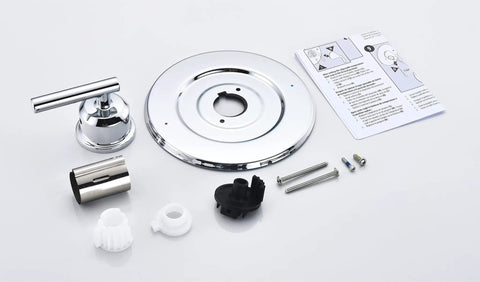 Gibson Posi Temp Valve Trim Kit For 2510 2520 2570 2590 Valves Chrome Finish Solid Metal Build Easy Adjust Lever With Red Blue Temperature Indicator Aftermarket Replacement Trim Kit on white background