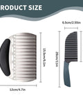 Amazon Crinkle Cutter Fnife and slicer set; large stainless steel blades with black and blue handles