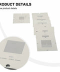 BGA Reballing Kit 90mm Reball Station Fixture Jig Set With 10 Stencil Templates And Metal PCB Holder For Soldering Repairs