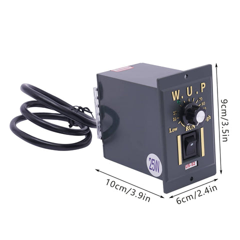 25W 60K Gear Motor 90RPM Adjustable Variable Gear Reducer Motor With Stand Electric Single Phase Reduction Gearbox Controller
