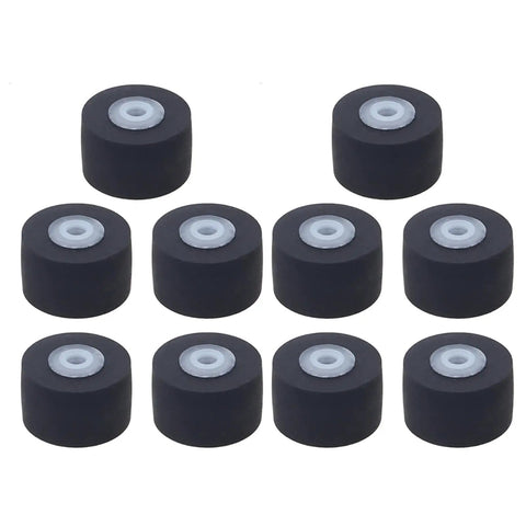 Kick Ass With These 10 Pinch Rollers For Cassette Recorders And DVD Players Restore Tape Mechanism Fix Jams Instantly Without Spending Fortunes On Repairs Use These Sweet Parts To Bring Your Old Music Players Back To Life Quickly. Ten black rubber pinch rollers with gray hubs for cassette deck repair