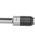 Beefed Up Heavy Duty GT12 Collet Chuck Holder with Straight Shank, high carbon steel, side view for CNC lathe tapping.