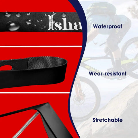 Pack Of 2 Red Rim Strips For 26 Inch Wheels 20 Mm Wide High Pressure Puncture Resistant Elastic PVC Rim Tape Tough As Nails