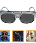 Heavy Duty Welding Glasses With Dust Splash Proof Safety Goggles Featuring Black Gray Lens For Enhanced Visibility Built Tough