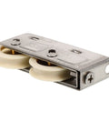 Heavy Duty Stainless Steel Sliding Door Window Pulley Roller Replacement Runs Smooth As Butter Track Wheel Guide For Interior Cabinets Quiet Operator Rig with dual wheels.