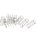 0.5mm Wire Diameter 12mm Outer Diameter 30mm Free Length 304 Stainless Steel Compression Springs Set Of 10 Silver Tone